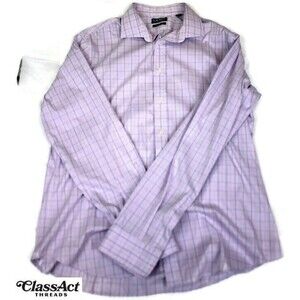 Lauren Ralph Lauren Purple Slim Fit Performance Stretch 17.5 XL Black Label